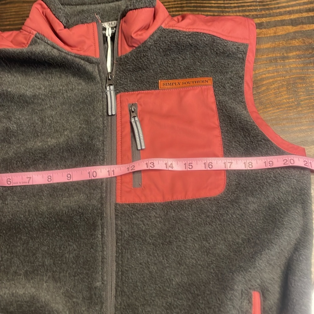 SIMPLY SOUTHERN (NWT) Women’s Size Small Zip Up Fleece Vest - Picture 8 of 9